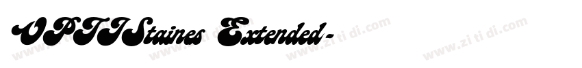 OPTIStaines Extended字体转换